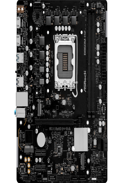 ASRock B860M-H2 - Moderkort - 90-MXBS0-A0UAYZ