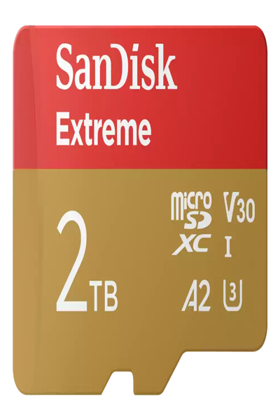 SanDisk Extreme - Flashminneskort (microSDHC till SD-adapter ingår) - SDSQXAV-2T00-GN6MA