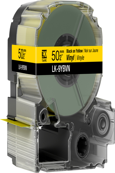 Epson LK-9WBVN vinyle noir sur blanc