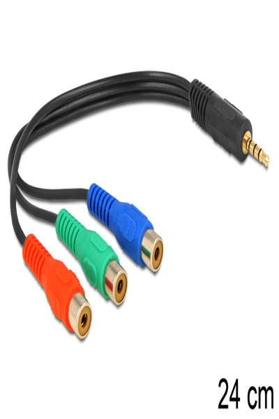 Delock-videokabel - komponentvideo - 62499