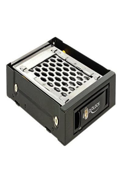 Delock 47228 2.5" Hard Drive Mobile Rack Enclosure Cage Metal Black - 47228