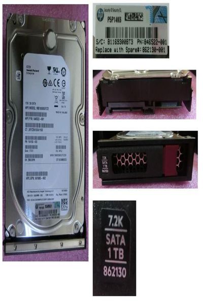 HPE 1TB SAS 6G 7.2K LFF LP - 862130-001