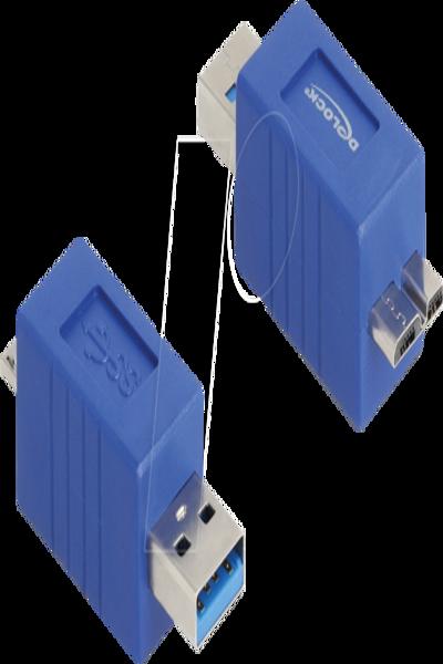 Adaptateur USB Delock - USB Type A (M) vers Micro-USB Type B (M)