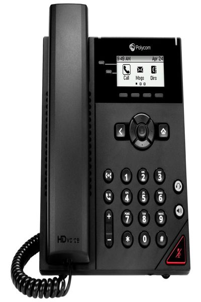 Poly 150 - IP-telefon - Svart - Kablet håndsett - In-band - 2 linjer - Digital - 2200-48810-025