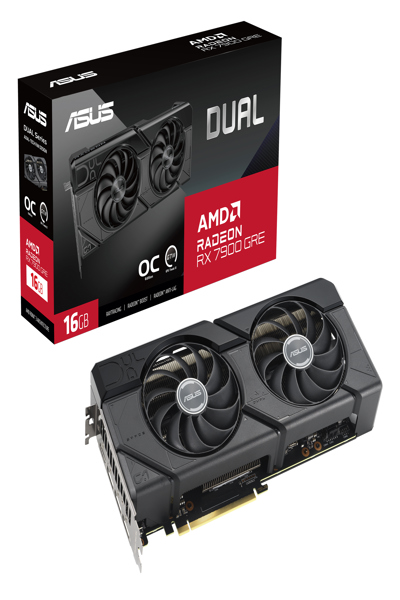 ASUS DUAL RX 7900 GRE O16G 16GB GDDR6 Grafikkort - 90YV0J90-M0NA00
