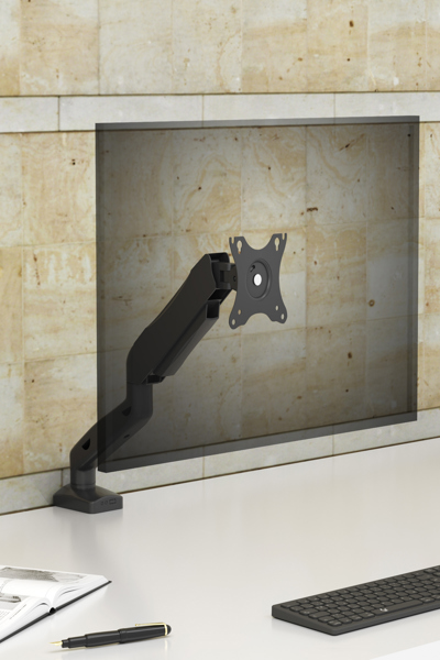 ICY BOX Monitorarm 1fach bis32''Tisch VESA kompatibel ergonomisch grau - 61073