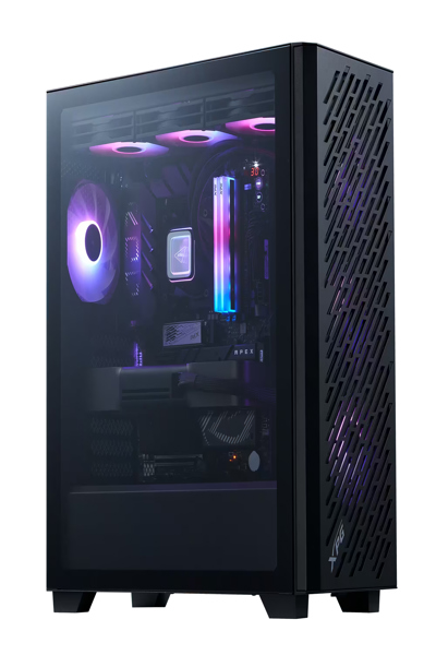 ADATA XPG VALOR AIR PRO Mid-Tower Case - Midi Tower - PC - Black - ATX - EATX - micro ATX - Mini-ATX - SPCC - Tempered Glass - Multi - 75261657