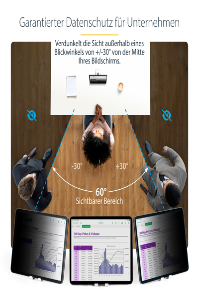 StarTech.com Skärmskydd för Surfplatta - 129IP-PRIVACY-SCREEN