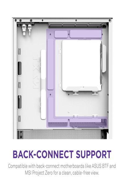 NZXT H9 H3 Flow midi-torn-PC vit - CC-H31FW-01