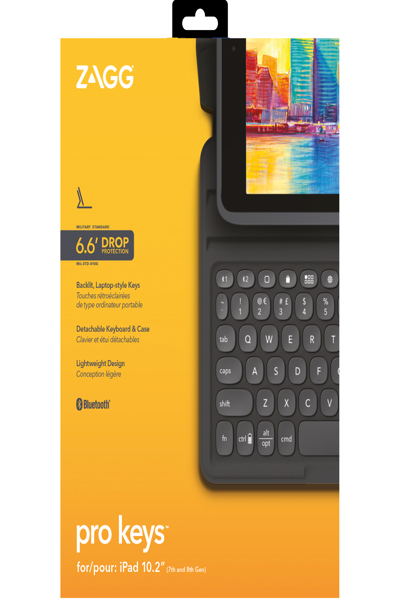 ZAGG Pro Keys Apple iPad 10.2 Black/Grey Swiss