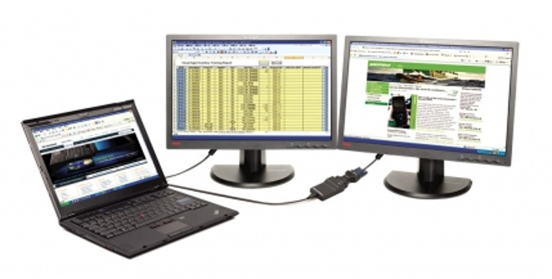 USB 3.0 to DVI/VGA Monitor Adapter - Externer Videoadapter - USB 3.0 - DVI - för Miix 510-12, 520-12, 710-12, Thinkpad 13, ThinkPad E57X, L570, P51, P71, T470, X1 Yoga - 0B47072