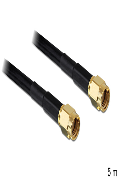 Delock Antennkabel - RP-SMA (hane) till RP-SMA (hane) - 88657