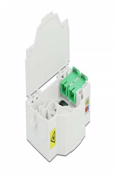 Delock Optical Fiber Connection Box for DIN Rail 4 x SC Simplex - 86543