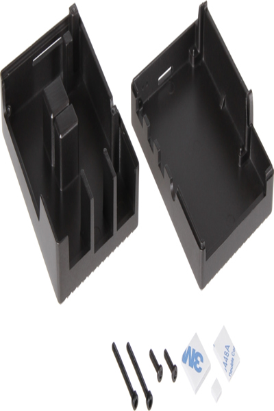 Raspberry Pi RB-AlucaseP4+08 - Housing - Raspberry Pi - Raspberry Pi - Black - Aluminium - 65 mm - RB-ALUCASEP4+08