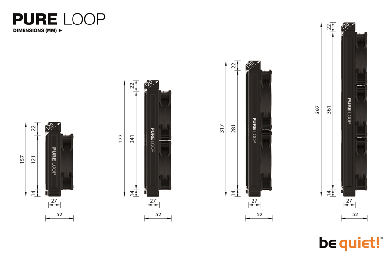 Be Quiet! PURE LOOP 280mm - Processor - 22.5 dB - BW007