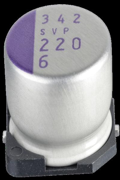 Panasonic SVP 220/6 - polymer capacitor 220µF 6V 2000h low ESR - 6SVP220M