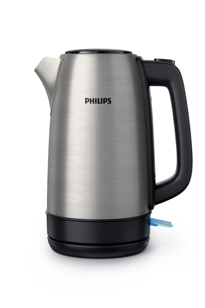 Philips Daily Collection HD9350/91, 1.7 L, 2200 W, Black, Stainless steel, Polypropylene (PP), Stainless steel, Water level indicator, Cordless - HD9350/91