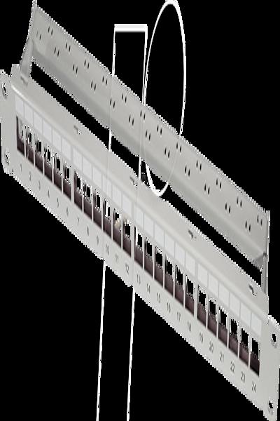 LogiLink NK4073 - 19'' Keystone Panel 24-fach 1 HE grau