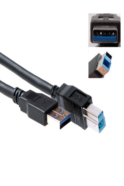 ACT USB 3.0 A male - USB B male 5,00 m - 5 m - USB A - USB B - USB 3.2 Gen 1 (3.1 Gen 1) - Male/Male - Black