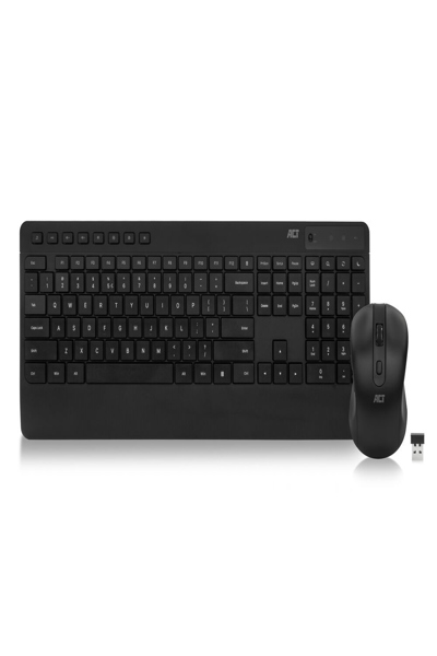 ACT Wireless keyboard and mouse bundle Qwer - Keyboard - 1,600 dpi