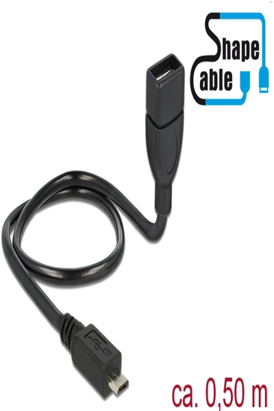 Delock OTG ShapeCable - USB extension cable - 83928