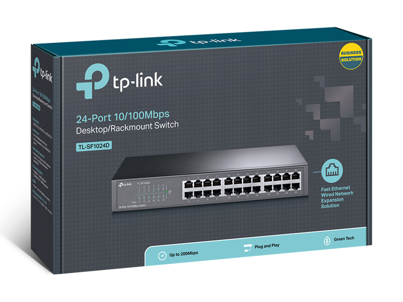 TP-LINK TL-SF1024D V2.0 24-PORTARS 10/100M SWITCH - TL-SF1024D V2.0