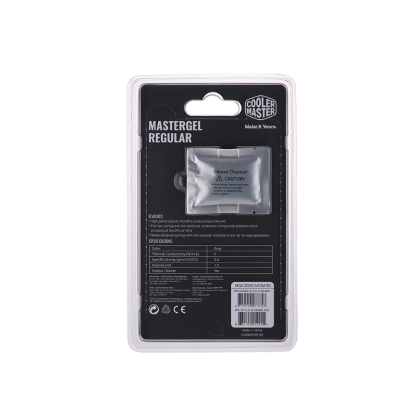Cooler Master MasterGel Regular V2 Thermal Paste - MGX-ZOSG-N15M-R2
