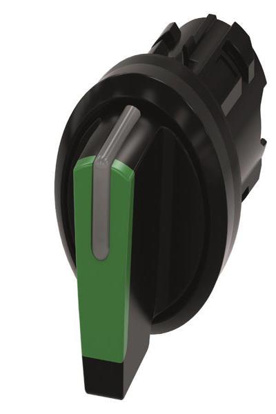 Siemens 3SU1002-2BL Selector Switch 22mm Round Green