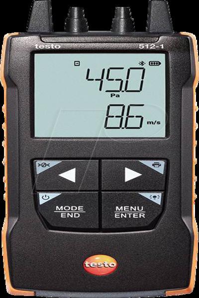 Testo 512-1 pressure gauge air pressure 0 - 200 hPa 0563 1512