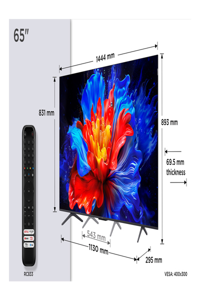 TCL P8K 65P8K 65" 4K QLED HDR Smart TV - 65P8K