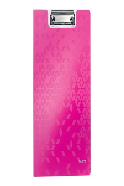 Esselte Leitz WOW Clipfolder with cover - Pink - 75 sheets - A4 - Metal - Polyfoam - 1 pockets - 230 mm
