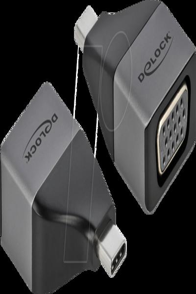 Delock Adapter - 24 pin USB-C male to HD-15 (VGA) female - 64002