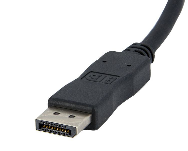 StarTech DisplayPort to HDMI video adapter / converter with up to 1920x1200 (male/female) - video / audio adapter - DisplayPort / HDMI - HDMI, 19-pin (F) - DisplayPort (M) - 24cm - for P/N: SV231DPUA, VS421DP, SV431DPUA, SV231DPU (DP2HDMI) - DP2HDMI