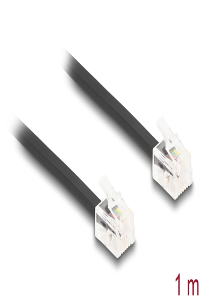Delock Phone cable - RJ-11 (M) to RJ-11 (M) - 88301