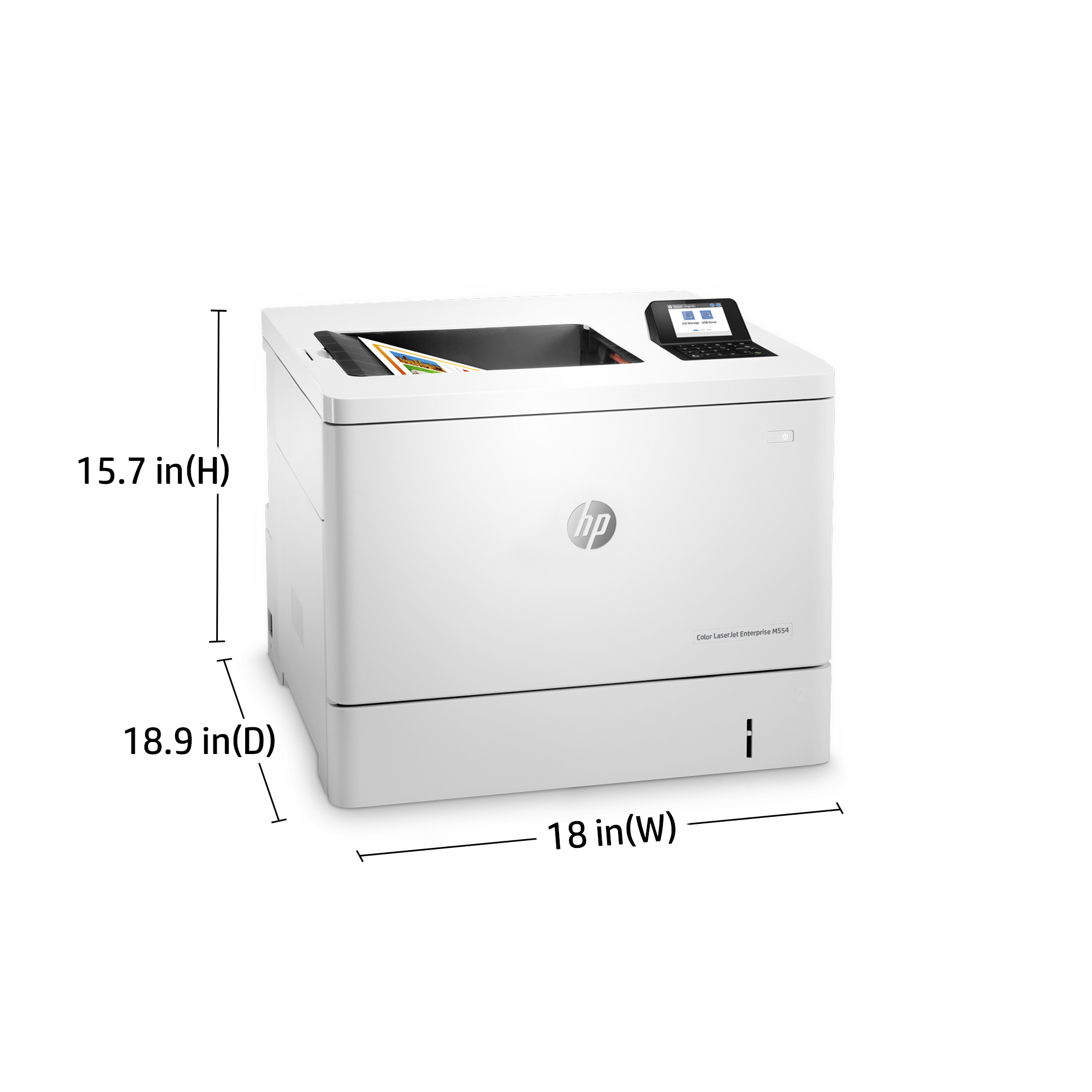 HP Color LaserJet Enterprise M554dn Printer - 7ZU81A
