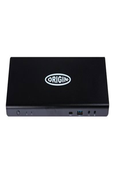 Origin Storage USB-C/A Triple 4K Docking Station - Docking - USB 3.2 Gen 1 (3.1 Gen 1) Type-A + Type-C - 96 W - Black - Any brand - CE - FCC
