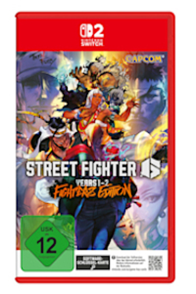 Nintendo Street Fighter 6. Game edition: Standard, Platform: Nintendo Switch 2, ESRB rating: T (Teen), PEGI rating: 12, Developer: CAPCOM, Release date (DD/MM/YYYY): 05/06/2025 - 10016188