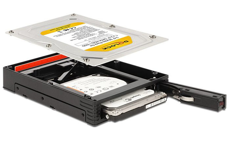 Delock 3.5" Mobile Rack for 1 x 2.5" SATA HDD / SSD - 47224