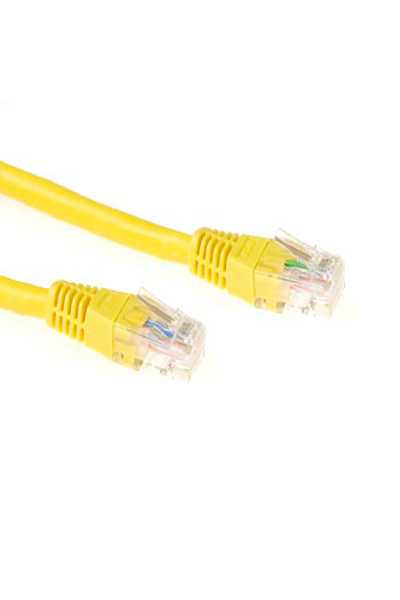 ACT Yellow 5 meter LSZH U/UTP CAT6 patch cable with RJ45 connectors - 5 m - RJ-45 - RJ-45 - Yellow