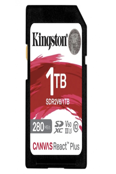 Kingston Canvas React Plus 1TB SDXC UHS-II V90 High Speed ​​Memory - SDR2V6/1TB