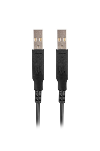 Lanberg CA-USBA-20CU-0018-BK - 1.8 m - USB A - USB A - USB 2.0 - 0.48 Gbit/s - Black