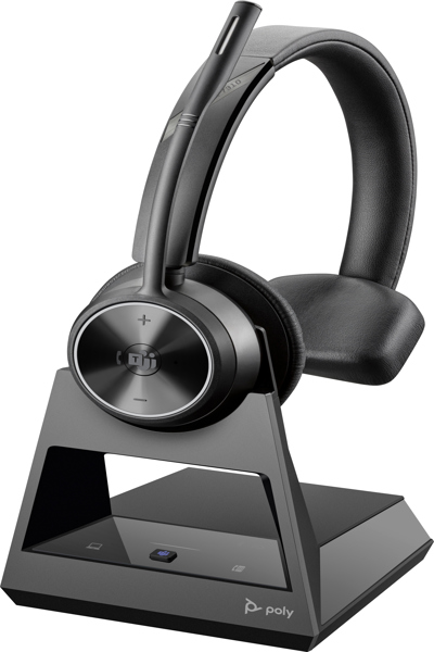 Poly Savi 7310-M Office DECT 1880-1900 MHz Single Ear Headset - Wireless - 20 - 20000 Hz - Office/Call center - 120 g - Headset - Black