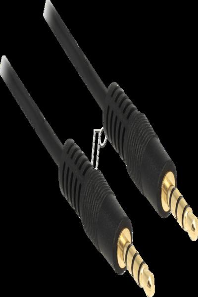 Delock Headset cable - 4-pole mini jack male to 4-pole mini jack male - 83437