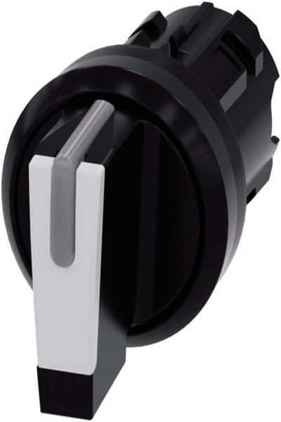 Siemens toggle switch 22mm round black 3SU1002-2BN60-0AA0