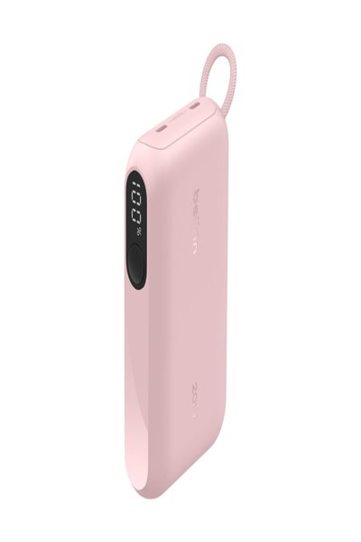 Belkin BoostCharge - Power Bank - with Display - 10000 mAh - 20 Watt - PD - 2 - BPB027HQPK