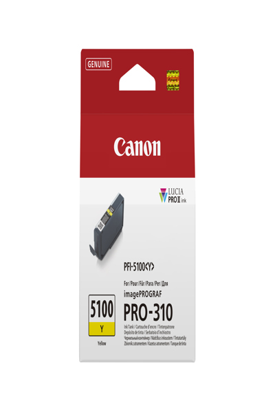 Cartouche d'encre jaune Canon PFI-5100 Y