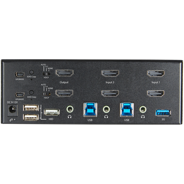 2 Port Dual Monitor HDMI KVM Switch - 4K 60Hz Ultra HD HDR - Desktop 4K HDMI 2.0 KVM Switch - SV231DHU34K6