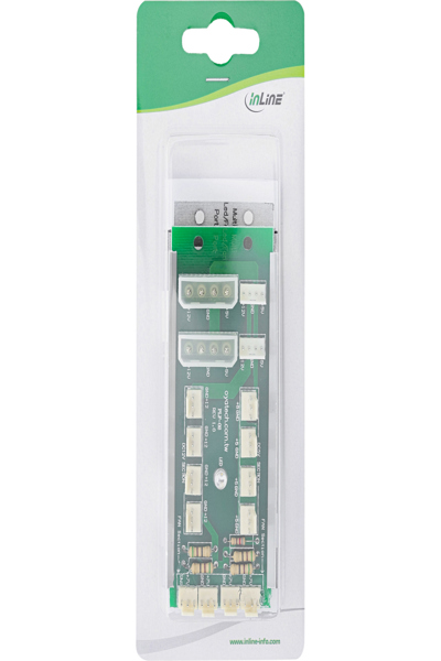 Panneau multiport en ligne 2x Molex vers 12 ventilateurs