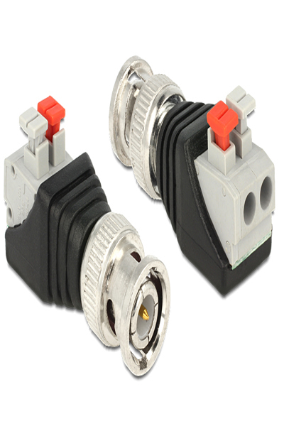 Delock Antennadapter - 2-polig kopplingsplint hona till BNC-hane - 65525