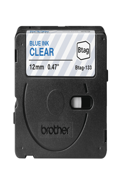 Brother BTAG-133 - Blue on clear - BTAG133